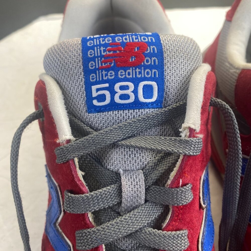 New Balance 580 Elite Edition Shoes Mens Size11.5 Red Gray Blue Rollbar MT580BSR - Picture 10 of 15